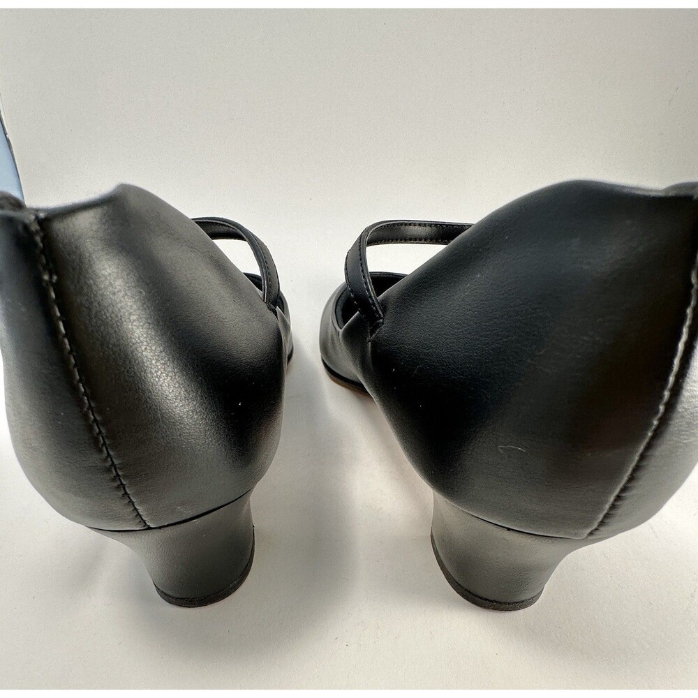 Capezio Mary Jane Character Shoes Black Women's 11 Leather w/Box - Picture 4 of 8